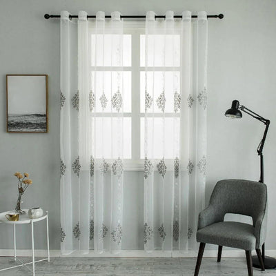 White Sheer Curtain Panels - Dolce mela - Nexus 60x100