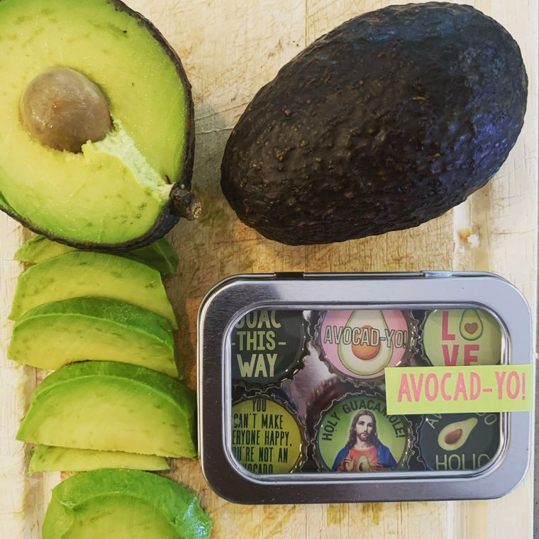 Avocado Magnets - Set of 6