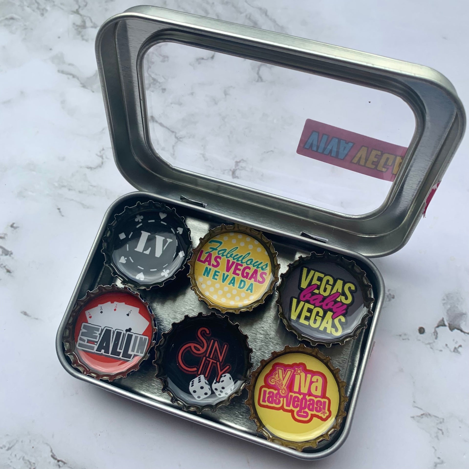 Las Vegas, Nevada Magnets - Set of 6
