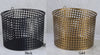 Metal Bin in Black or Gold