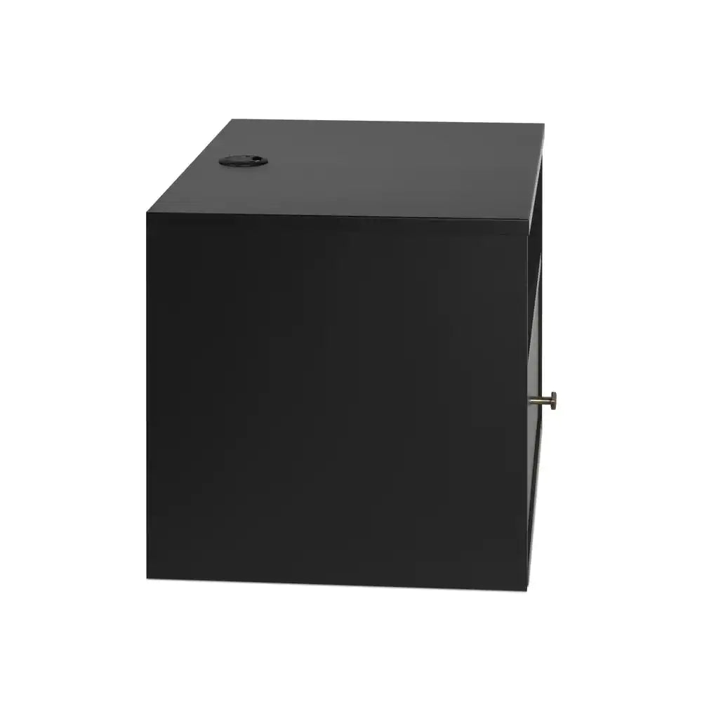 Hanging 2-Piece White 1-Drawer Nightstand Bedroom Set
