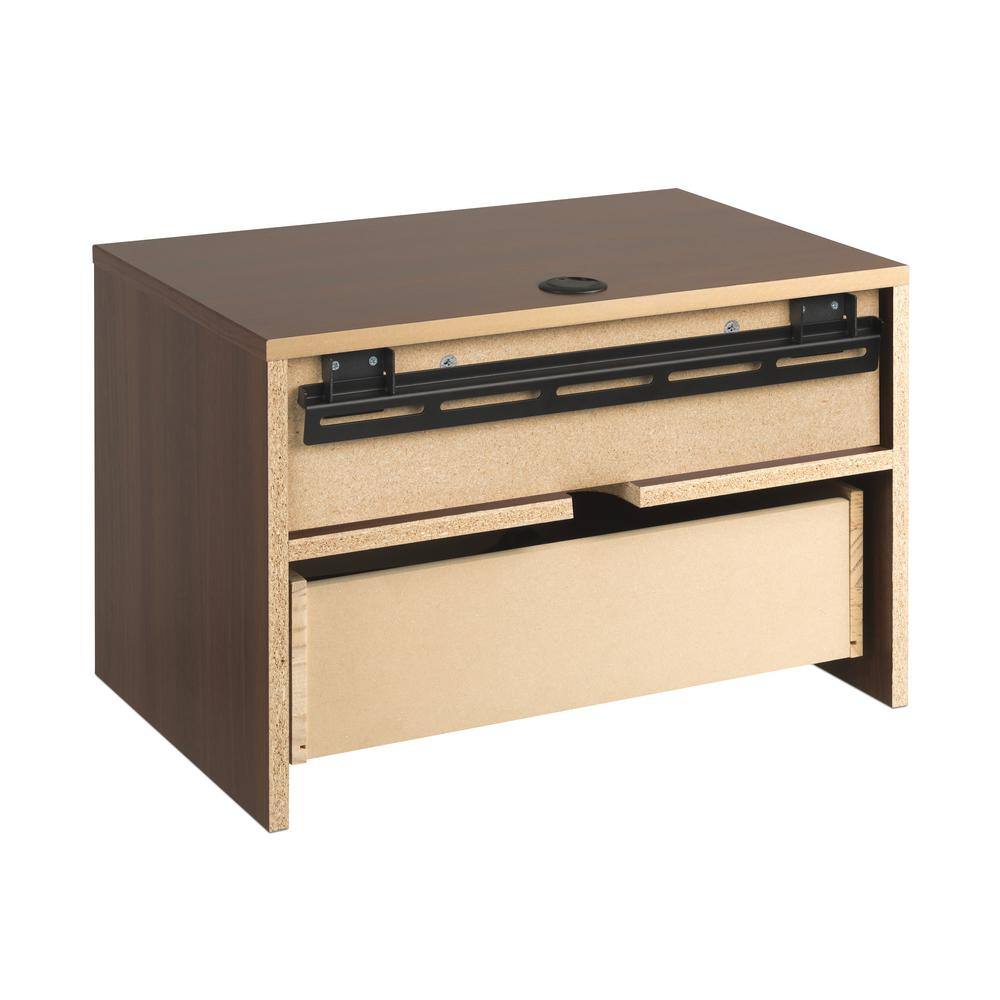 Hanging 2-Piece White 1-Drawer Nightstand Bedroom Set