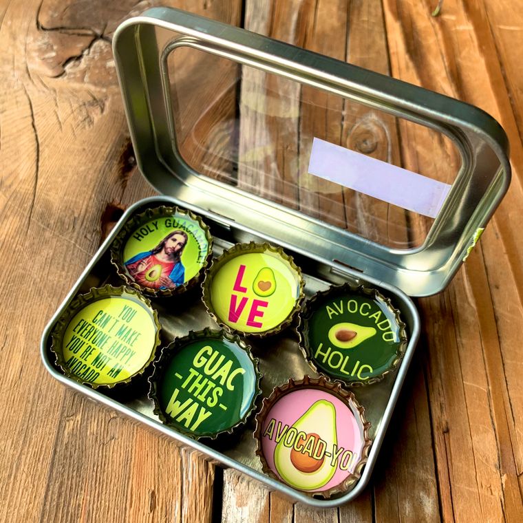 Avocado Magnets - Set of 6