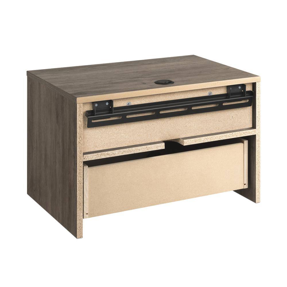 Hanging 2-Piece White 1-Drawer Nightstand Bedroom Set