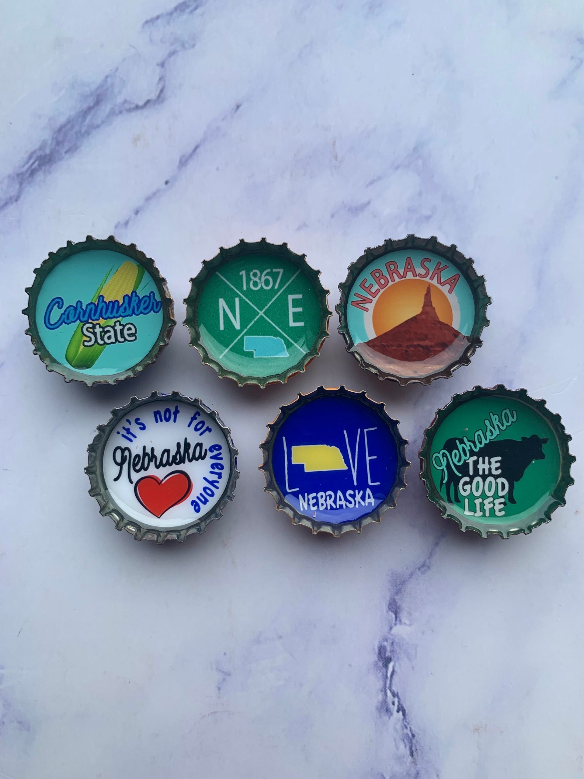 Nebraska Magnet set - Set of 6