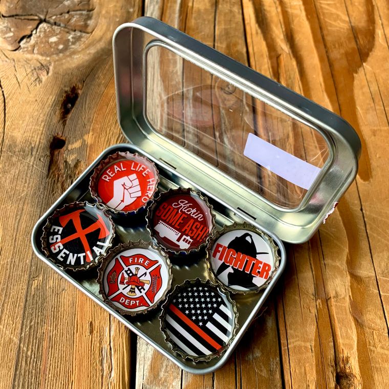 Fire Fighter Magnets - Set of 6