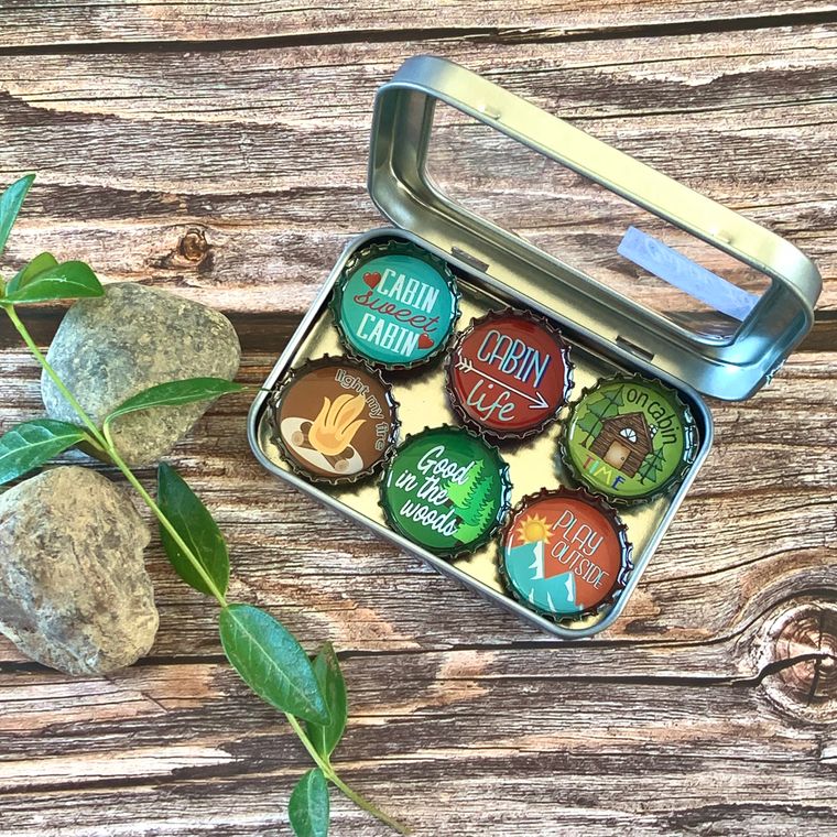 Cabin Life Magnets - Set of 6
