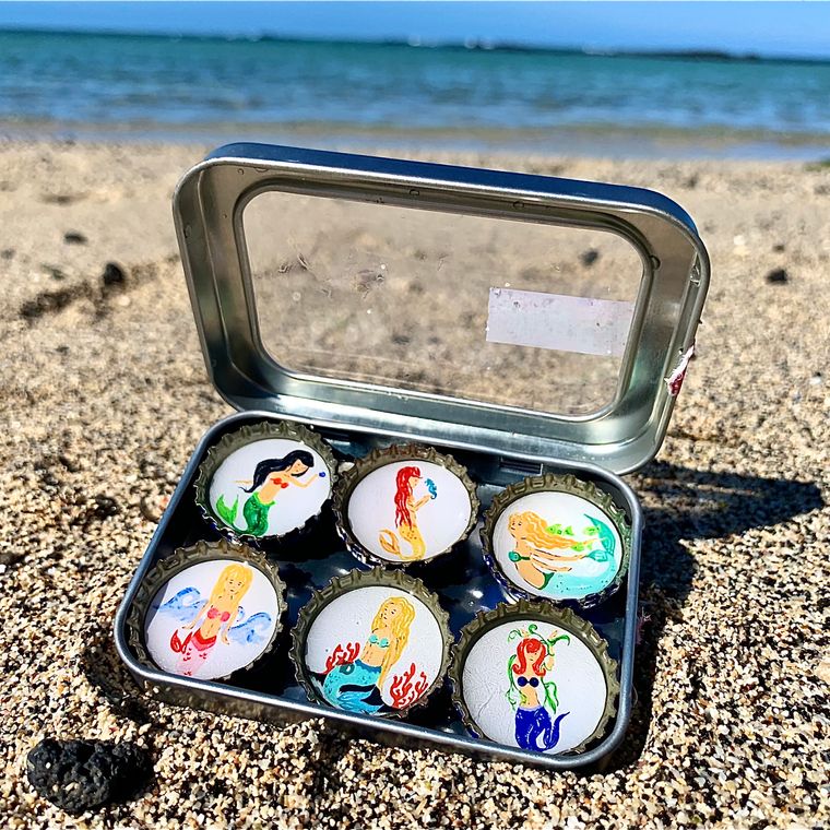 Mermaids Summer Magnets - Set of 6