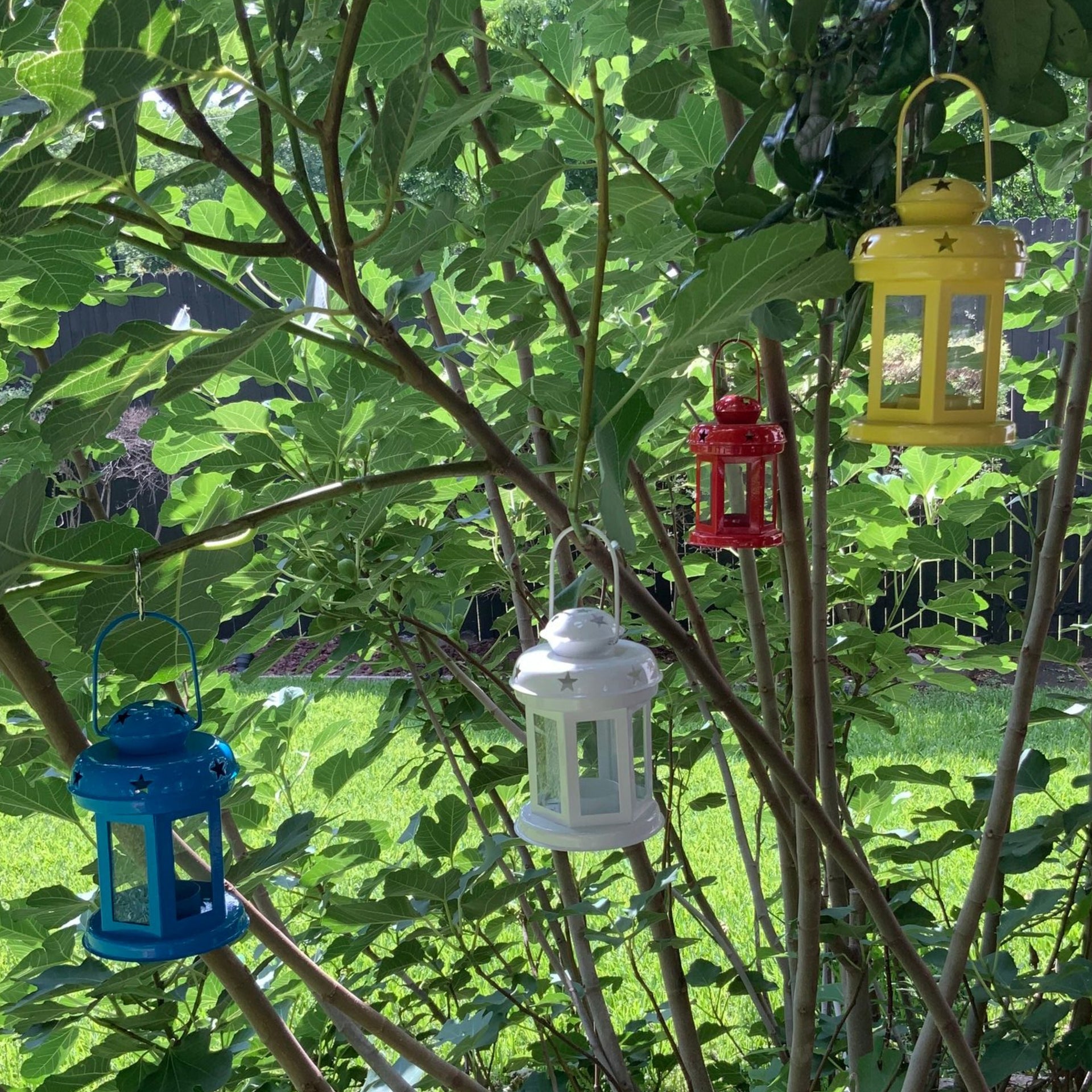 SET of 4 Assorted Mini All Star T-Light Candle Lanterns