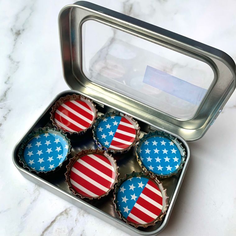 Stars & Stripes Magnets - Set of 6