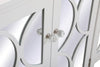 60 inch Mirrored Credenza in White