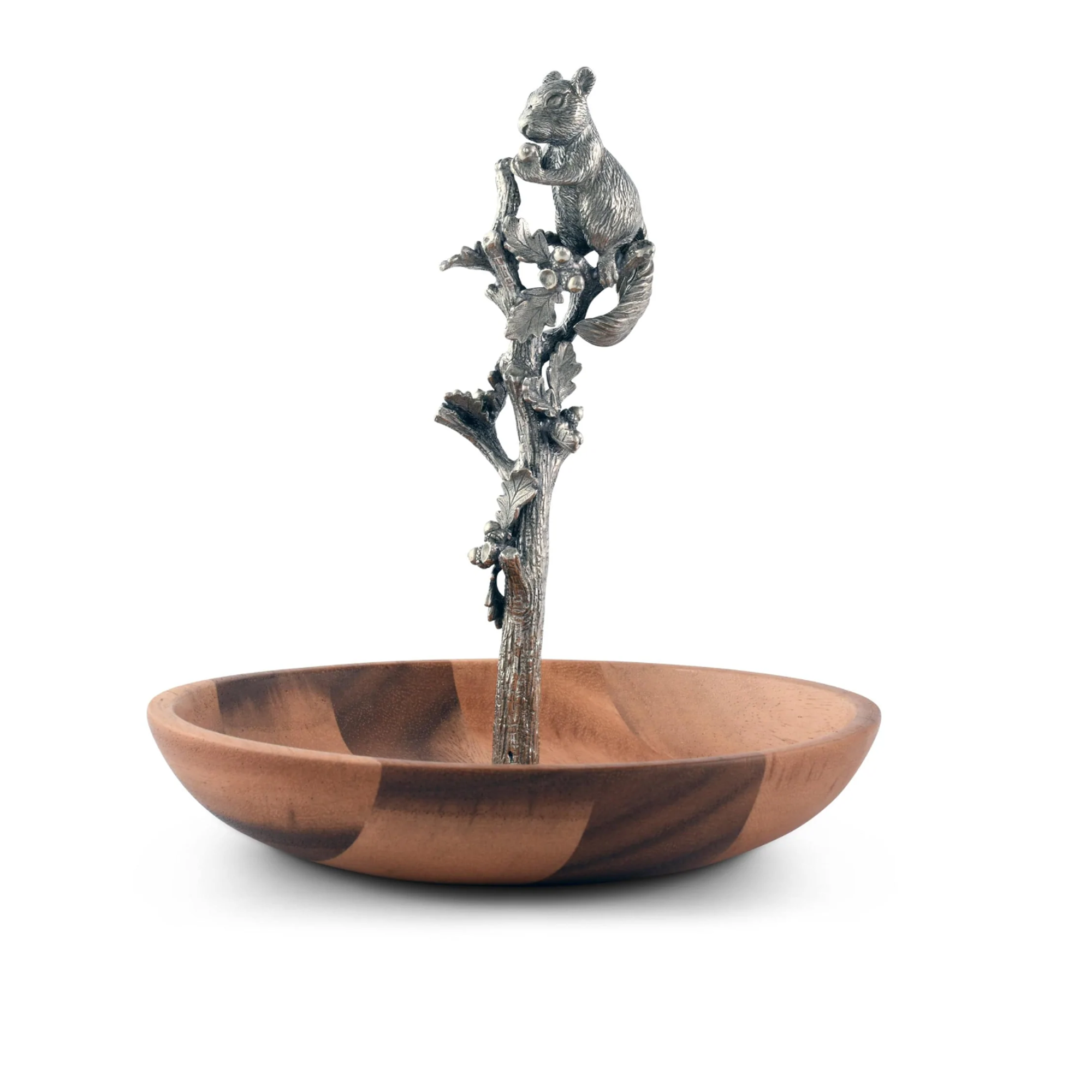 SQUIRREL WOOD CANDY / NUT DISH