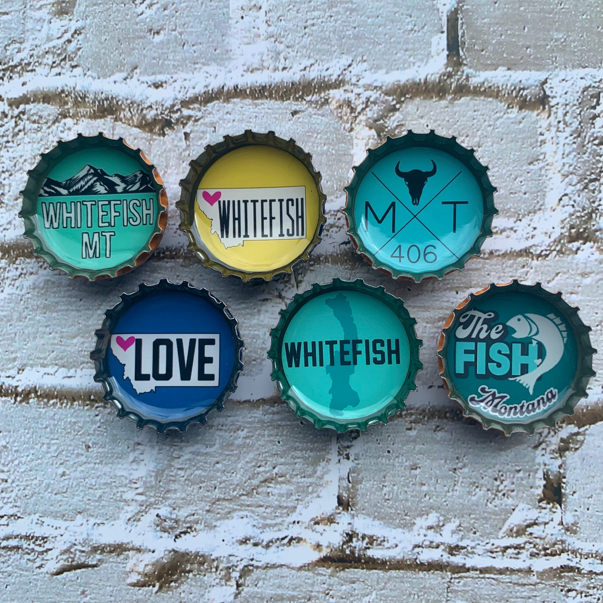 Whitefish, Montana Magnets - Set of 6