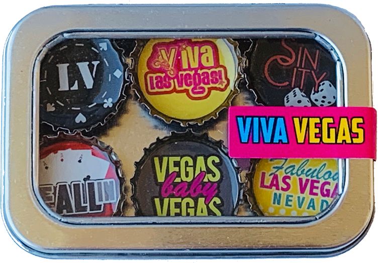 Las Vegas, Nevada Magnets - Set of 6