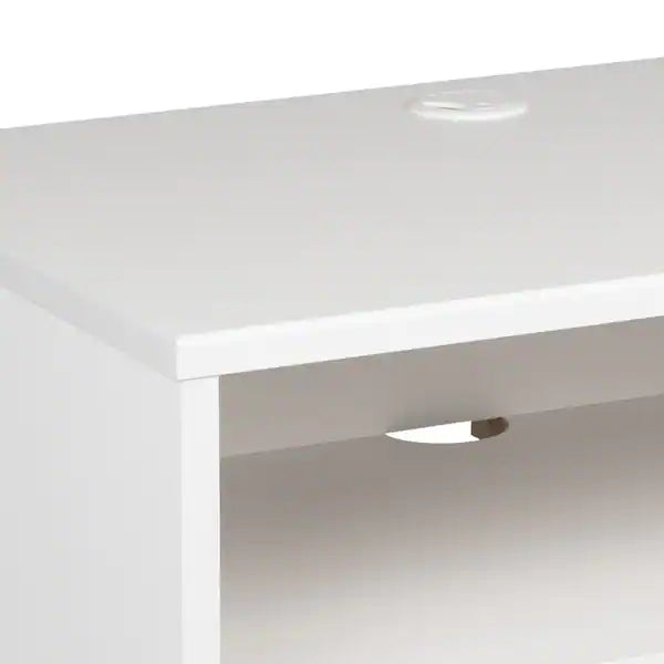 Hanging 2-Piece White 1-Drawer Nightstand Bedroom Set