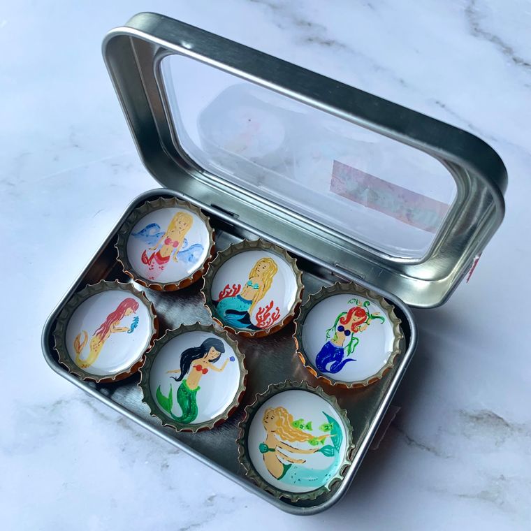 Mermaids Summer Magnets - Set of 6