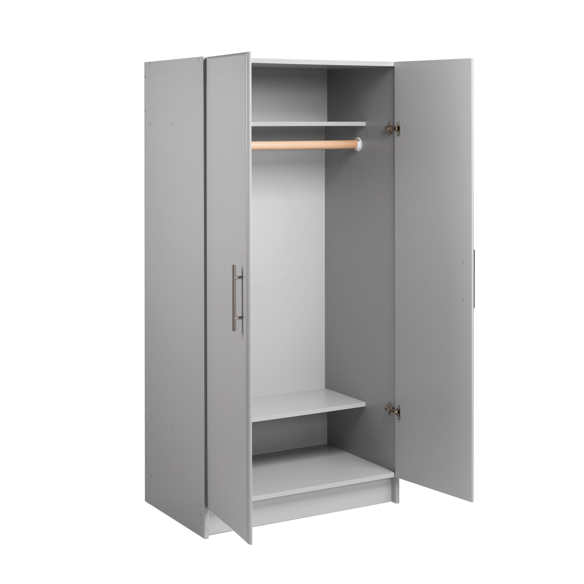 Elite 32 inch Wardrobe Cabinet, Gray (GEW-3264)