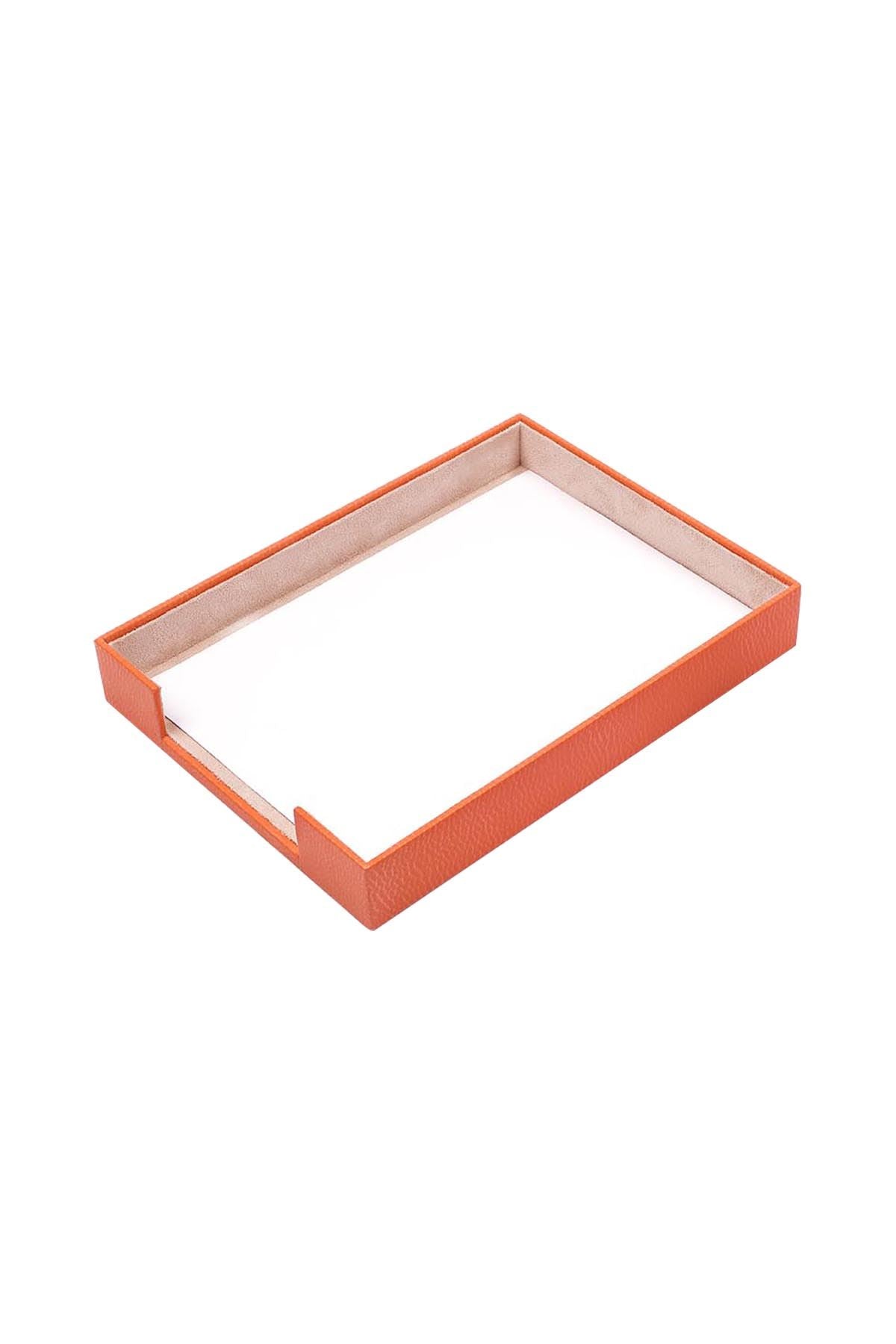 MOOG Leather Desk Set-3 Accessories-Single Document Tray - Blue - 3 PCS