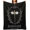 Fourth Wing Basgiath Two Sided Romantasy Dragons Yarros T-Shirt Throw Blanket