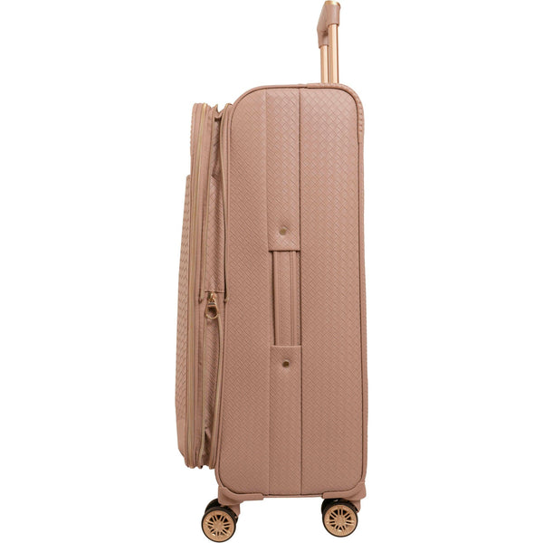 Ellen Tracy 3 PC Soft Sided Woven Faux Leather Luggage Set – 21