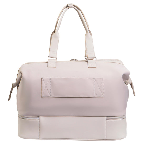 Max Studio Sport Nylon & Faux Leather Drop Bottom Duffel Bag