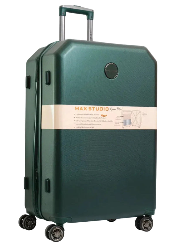 Max Studio ABS Hard Sided 3-Piece The Hexagon Luggage Set