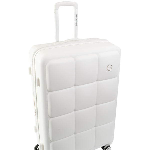 Max Studio The Square Embossed ABS 2-Piece Hard-Sided Luggage Set