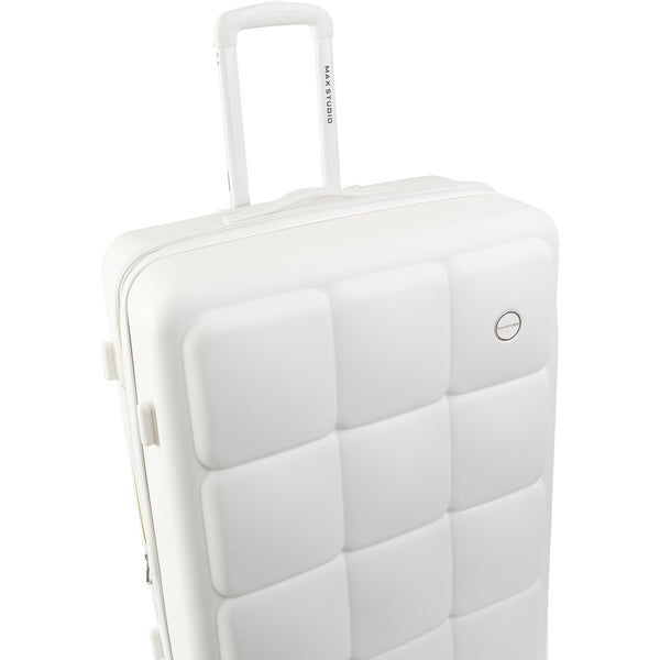 Max Studio The Square Embossed ABS 2-Piece Hard-Sided Luggage Set