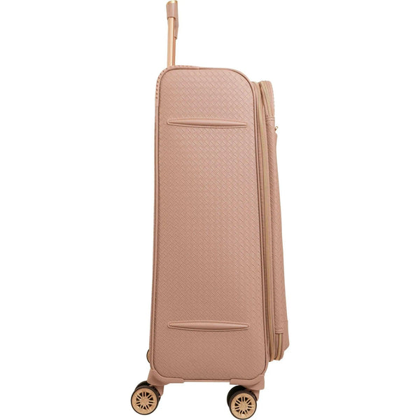 Ellen Tracy 3 PC Soft Sided Woven Faux Leather Luggage Set – 21