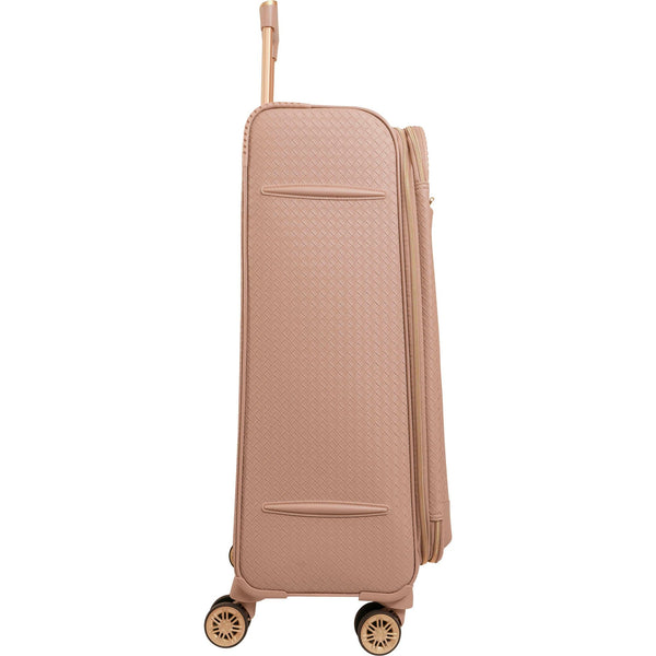 Ellen Tracy 3 PC Soft Sided Woven Faux Leather Luggage Set – 21