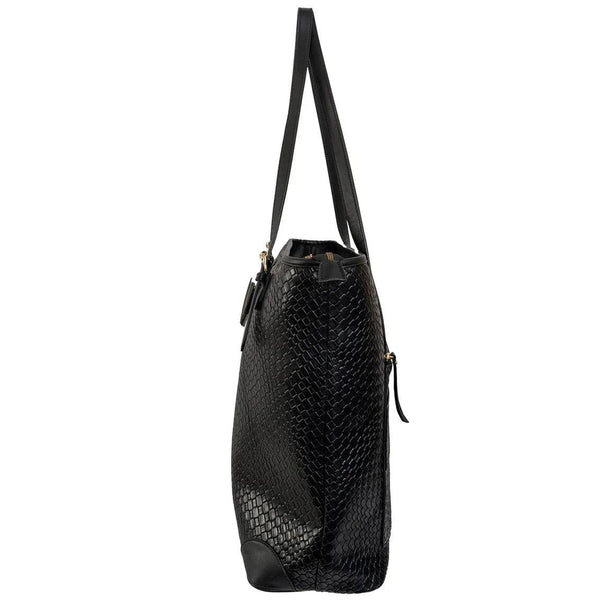 Ellen Tracy 18 Inch Croco Large Travel Workbook Tote Bag