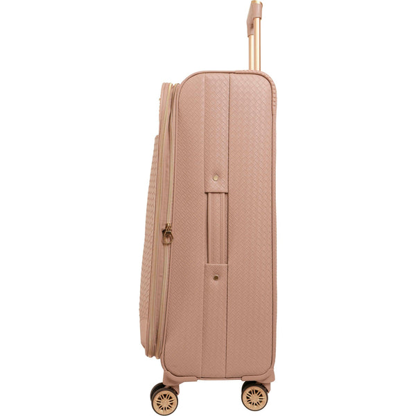 Ellen Tracy 3 PC Soft Sided Woven Faux Leather Luggage Set – 21