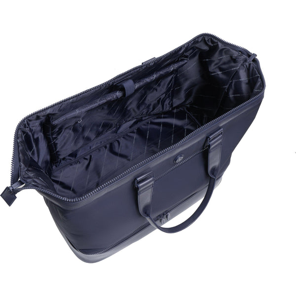 Max Studio Sport Nylon & Faux Leather Drop Bottom Duffel Bag