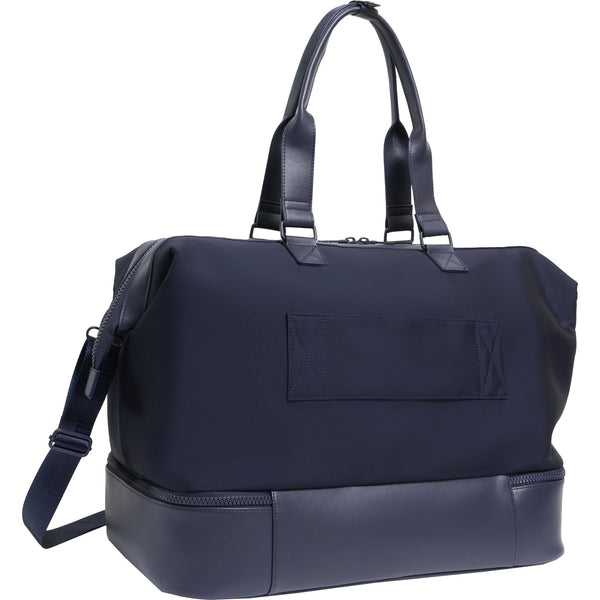 Max Studio Sport Nylon & Faux Leather Drop Bottom Duffel Bag