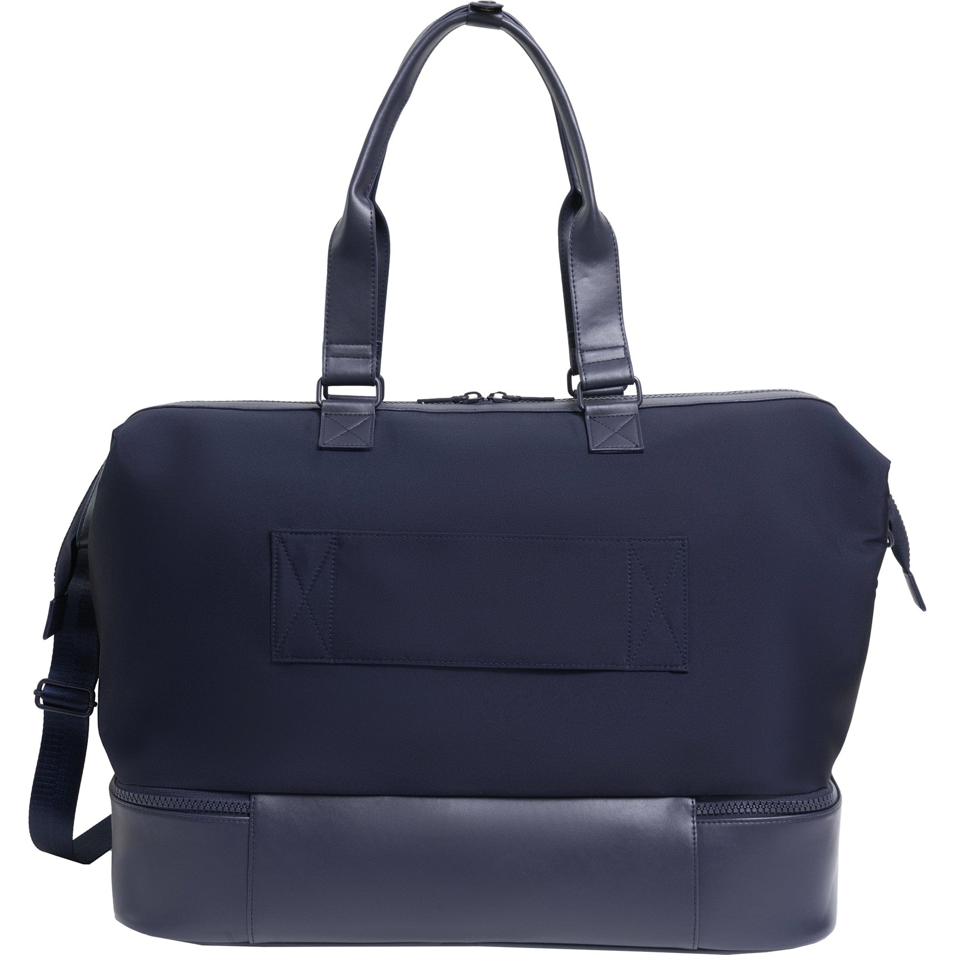 Max Studio Sport Nylon & Faux Leather Drop Bottom Duffel Bag