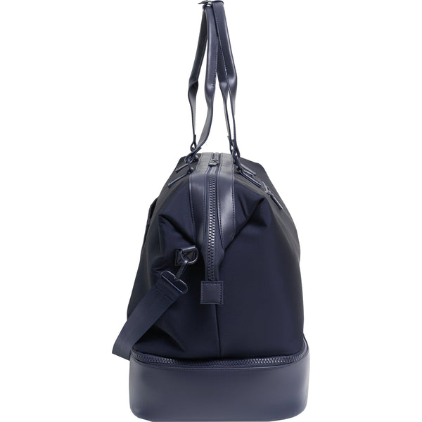Max Studio Sport Nylon & Faux Leather Drop Bottom Duffel Bag