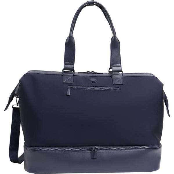 Max Studio Sport Nylon & Faux Leather Drop Bottom Duffel Bag
