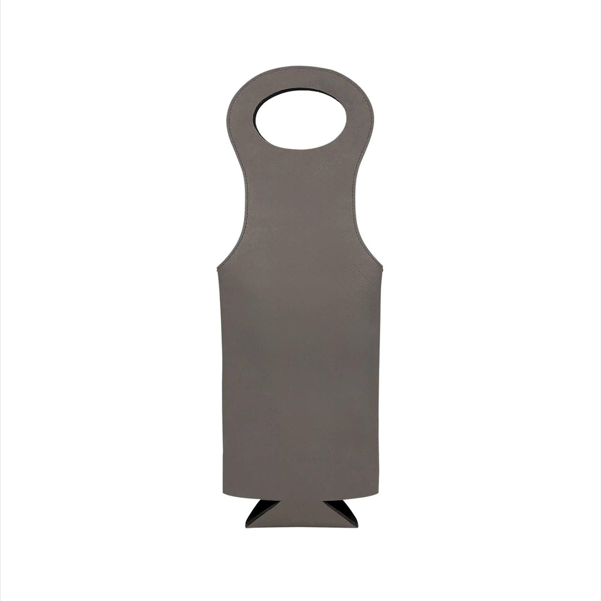 Leatherette Wine Holder in Grey - 14.5