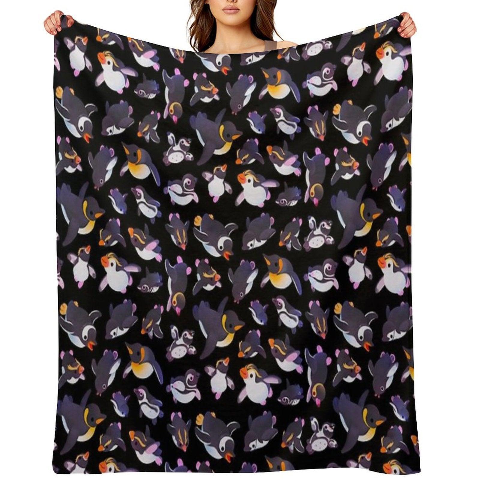 Penguin Day - Namedark Throw Blanket