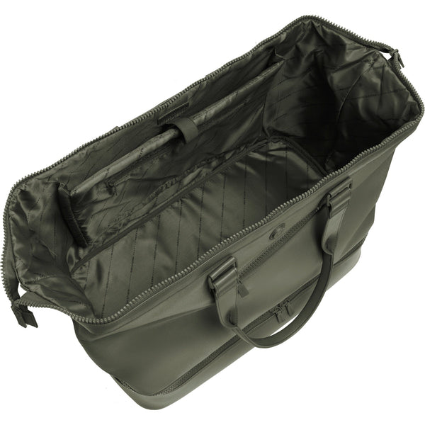 Max Studio Sport Nylon & Faux Leather Drop Bottom Duffel Bag