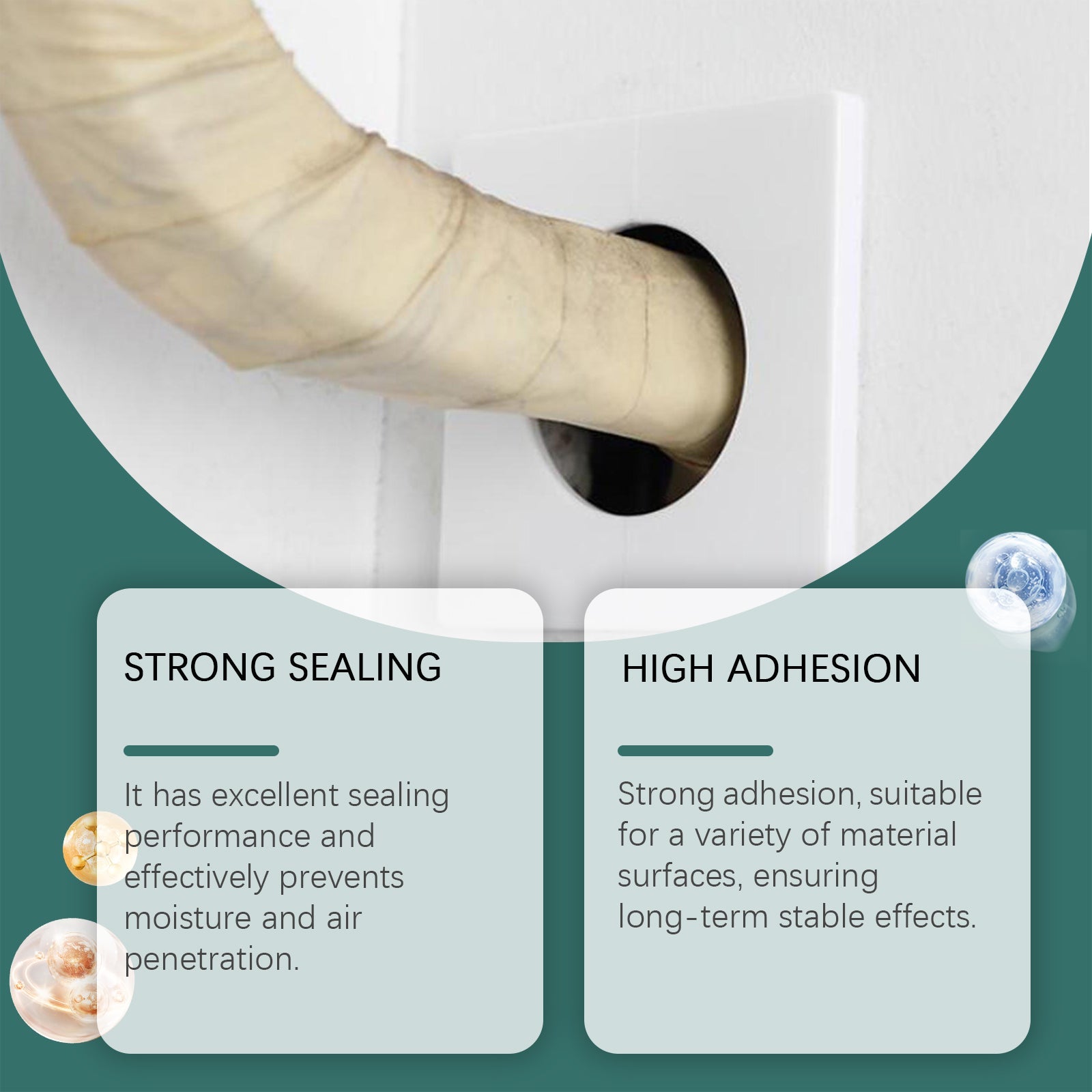 Sealing Cement, Anti-Seepage Hardening Reinforced Waterproof High Viscosity Hole Crevice Wear-Resistant Filling Clay