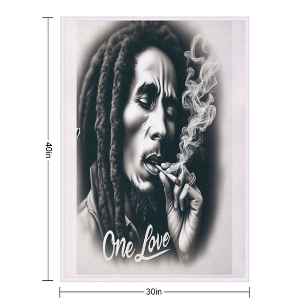 BOB MARLEY Easy Care Throw Blanket