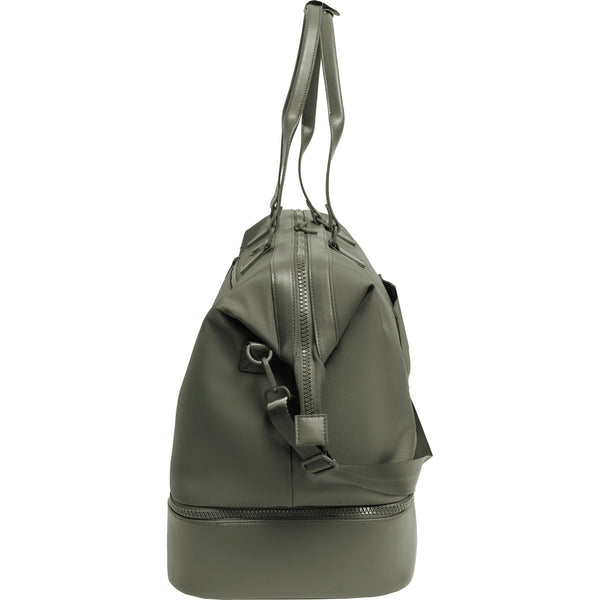 Max Studio Sport Nylon & Faux Leather Drop Bottom Duffel Bag