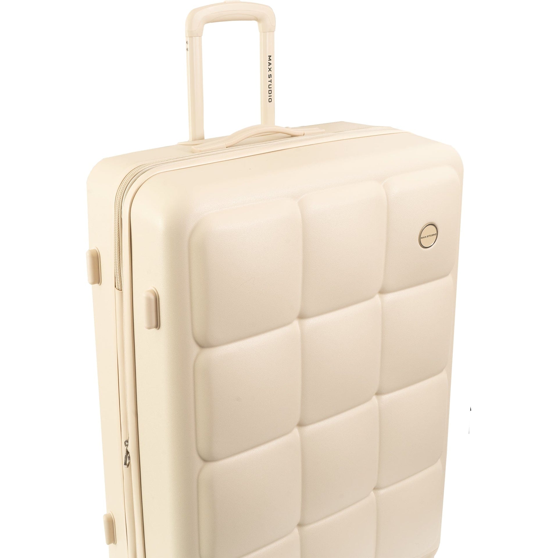 Max Studio The Square Embossed ABS 2-Piece Hard-Sided Luggage Set