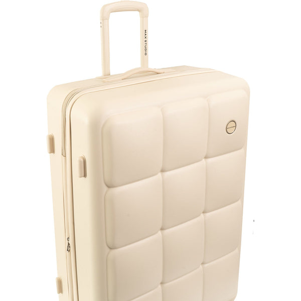 Max Studio The Square Embossed ABS 2-Piece Hard-Sided Luggage Set