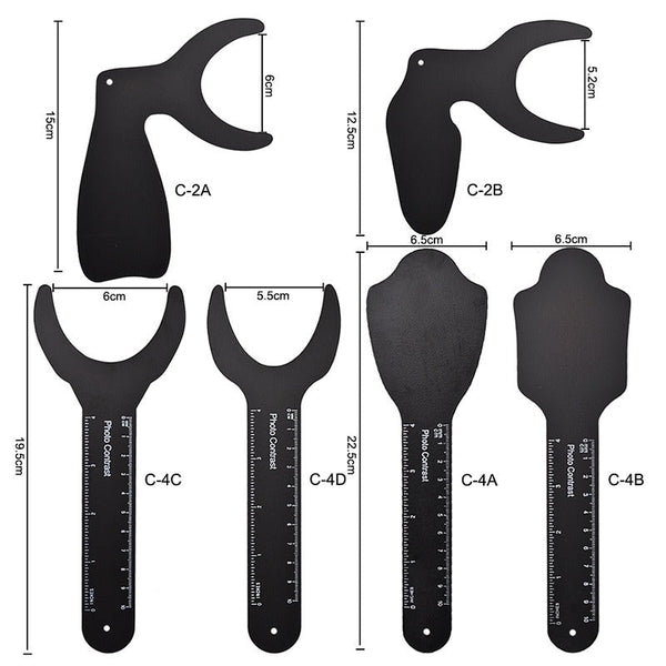 Dental orthodontic black background plate Intraoral photography background plate