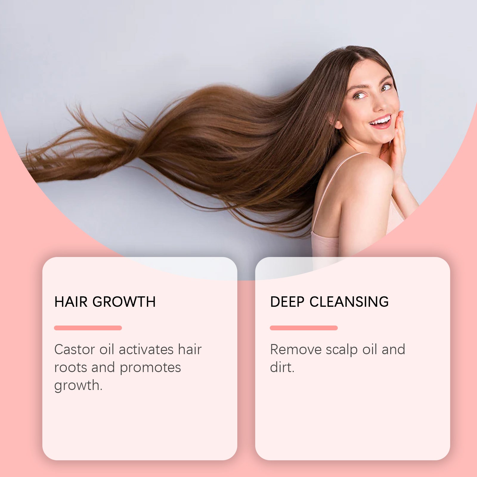 Castor Oil Shampoo Soap Gently Cleanses Scalp Naturally Fluffy, Soft, Moist And Moisturizing Shampoo