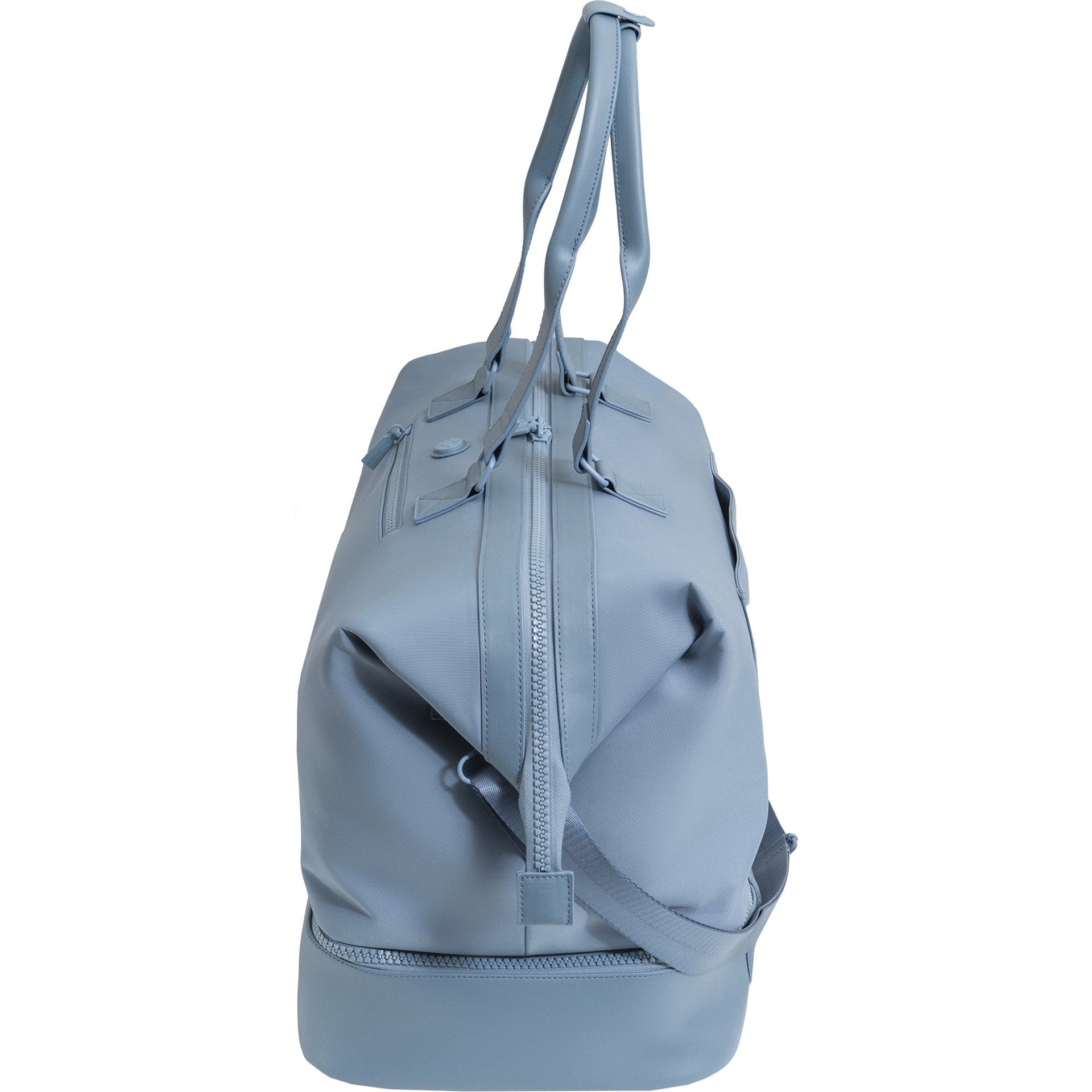 Max Studio Sport Nylon & Faux Leather Drop Bottom Duffel Bag