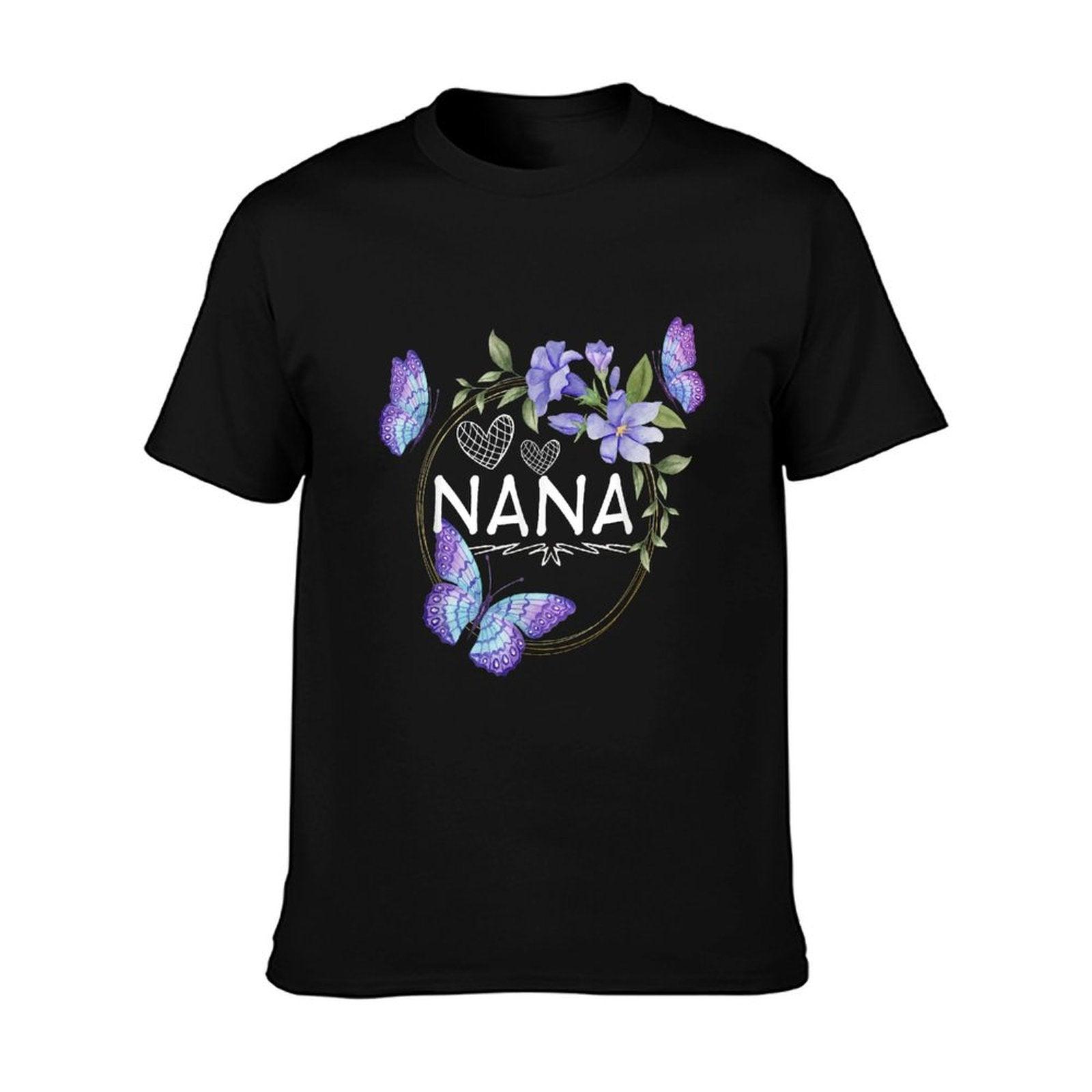 Nana Shirt For Women with Butterflies Mother's Day T-Shirt