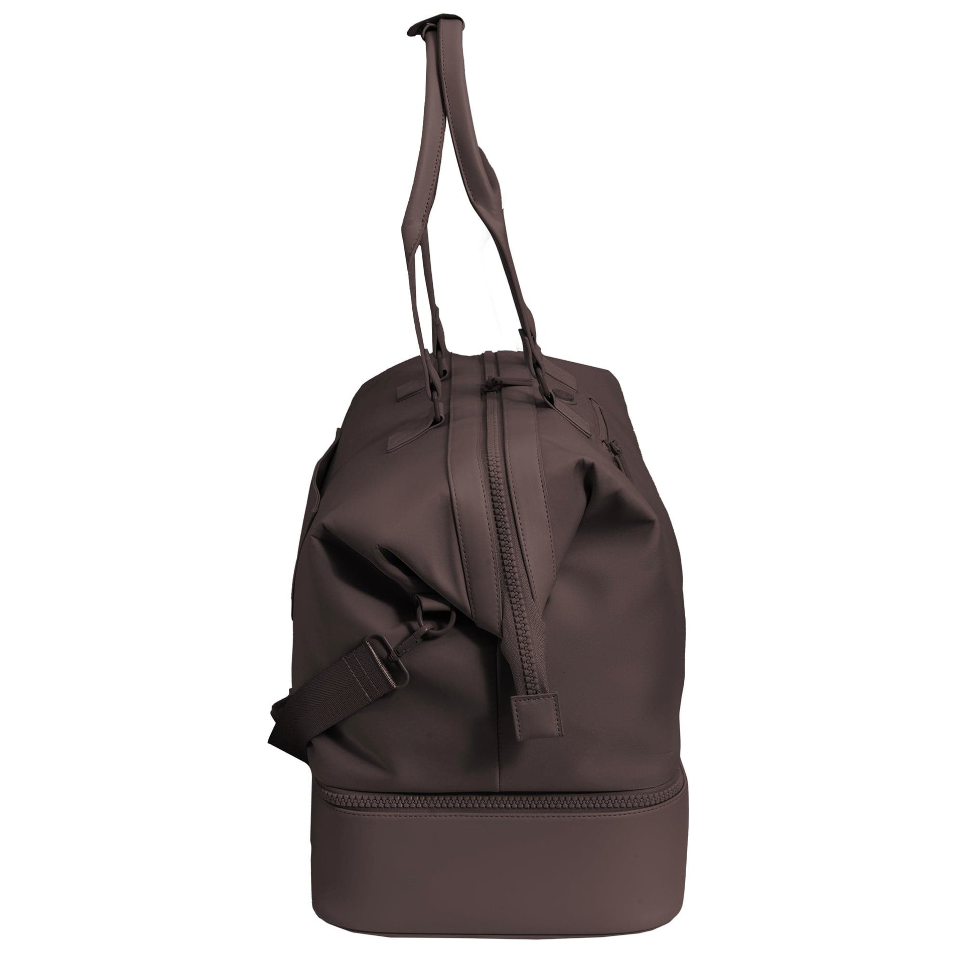 Max Studio Sport Nylon & Faux Leather Drop Bottom Duffel Bag